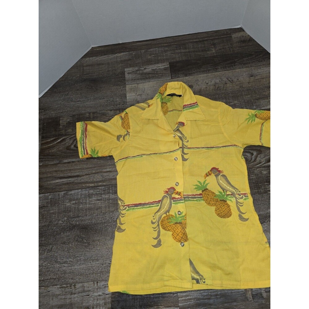 Vintage JC Penny Pineapple Button Up Shirt                                   #83